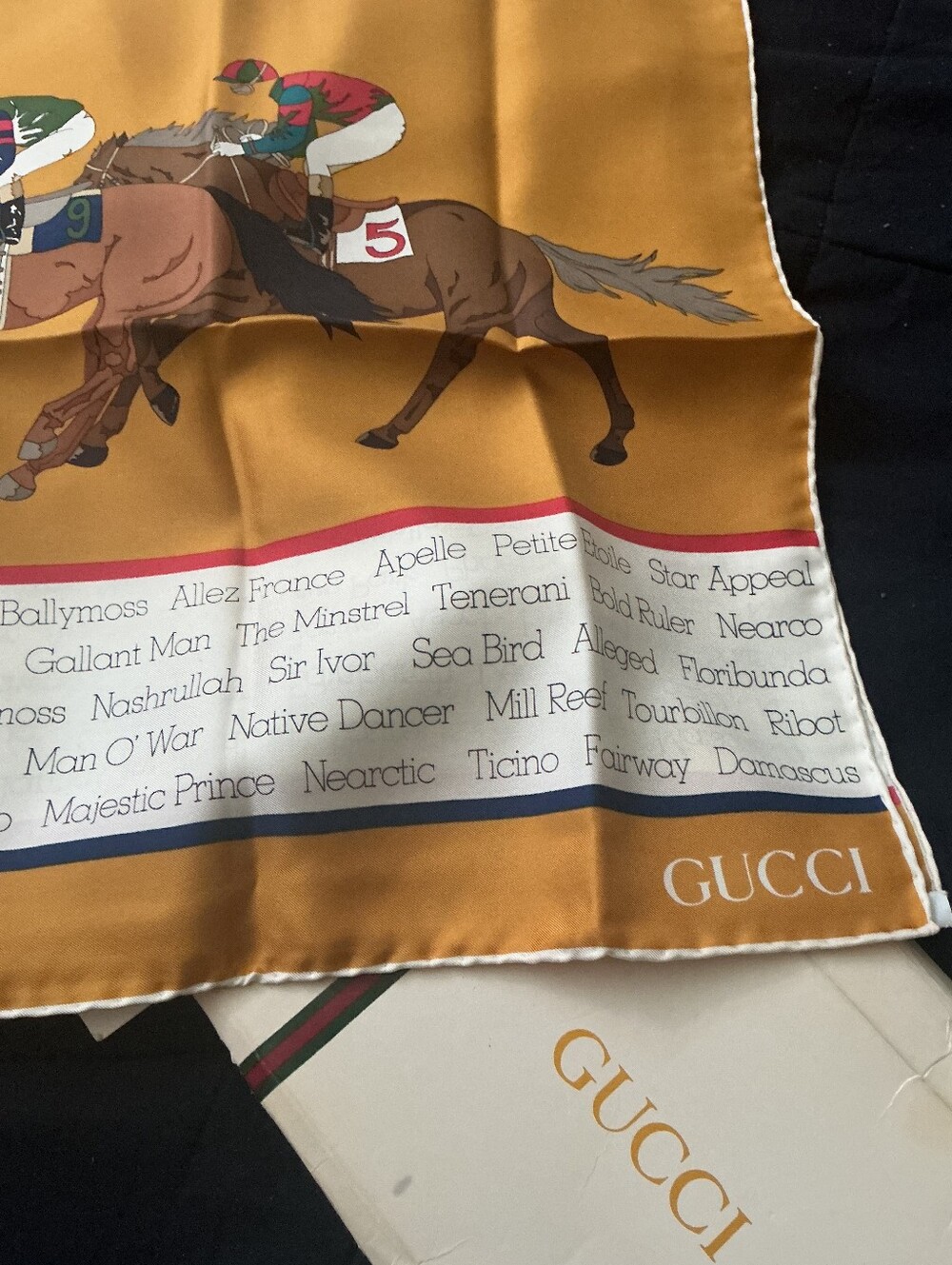 Gucci Silk Scarf-Vintage-Oversized
